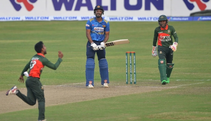 Bangladesh and Sri Lanka go head to head during a match. — AFP/File