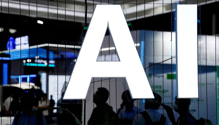 An AI (Artificial Intelligence) sign is seen at the World Artificial Intelligence Conference (WAIC) in Shanghai, China. — Reuters/File