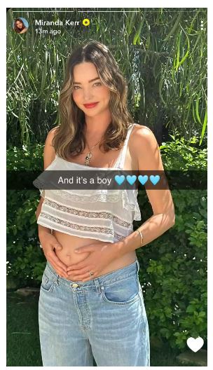 Miranda Kerr delights fans with baby no. 4 announcement