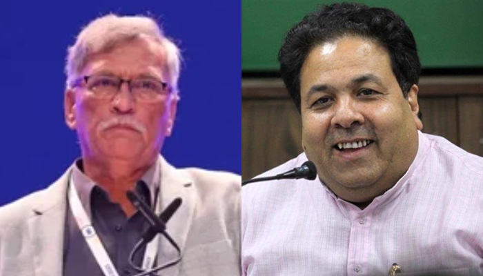 BCCI President Roger Binny and Vice President Rajeev Shukla. — AFP/Rajeev Shukla/File