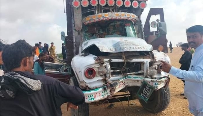 Image showing the truck involved in the fatal crash — courtesy Facebook