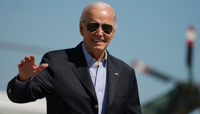 US President Joe Biden arrives to board Air Force One at Joint Base Andrews in Maryland, on September 2, 2023. — AFP