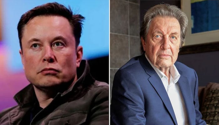 Tesla CEO Elon Musk and his father Errol Musk. — Reuters
