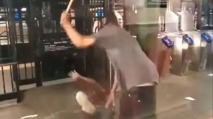 WATCH: Disturbing video shows White man viciously beating Black grandma with cane  