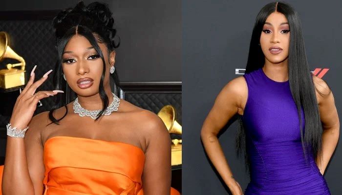 Cardi B and Megan Thee Stallion tease upcoming collaboration Bongos with sultry artwork