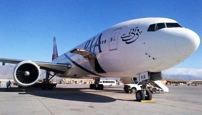 Photo of a PIA aeroplane. Photo: AFP/File