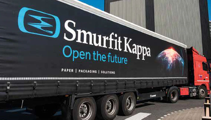Smurfit Kappa packaging delivery truck. — Smurfit Kappa