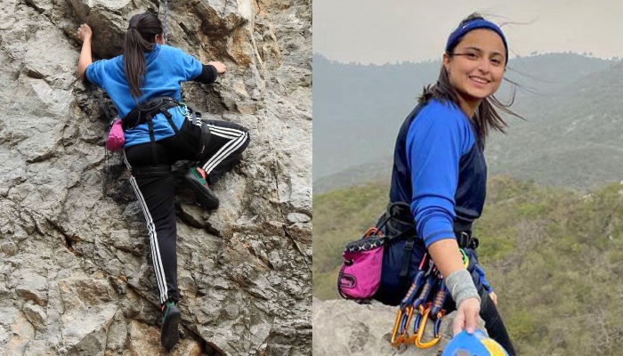 Pakistan’s ace sports climber Iqra Jillani. — Provided by the reporter