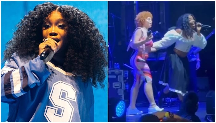 SZA sends fans into frenzy with surprise appearance from Ice Spice during NYC concert