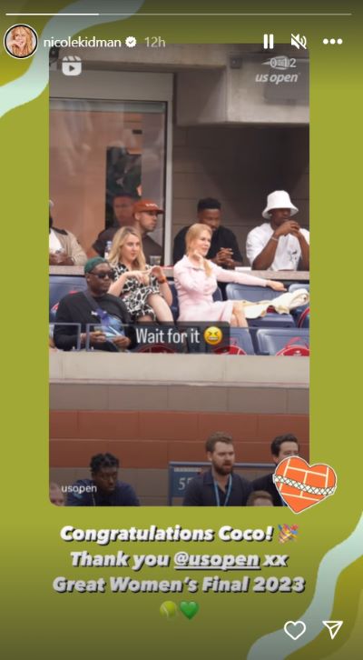 Nicole Kidman joins Coco Gauffs victory at US Open womens final