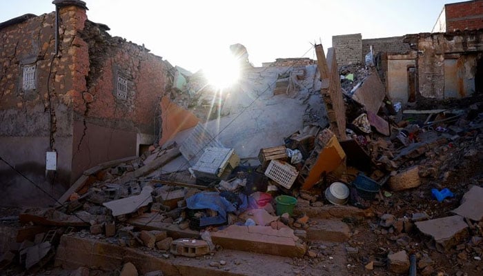 A view shows damaged buildings and debris, in the aftermath of a deadly earthquake in Moulay Brahim, Morocco, September 10, 2023. — Reuters