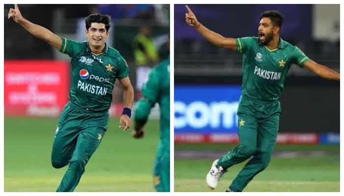 Pakistan pacers Naseem Shah and Haris Rauf. —AFP/PCB