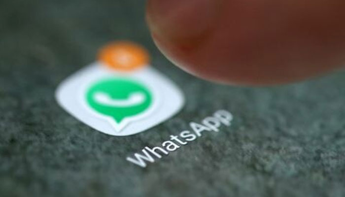 The WhatsApp app logo is seen on a smartphone in this picture illustration taken September 15, 2017.—Reuters