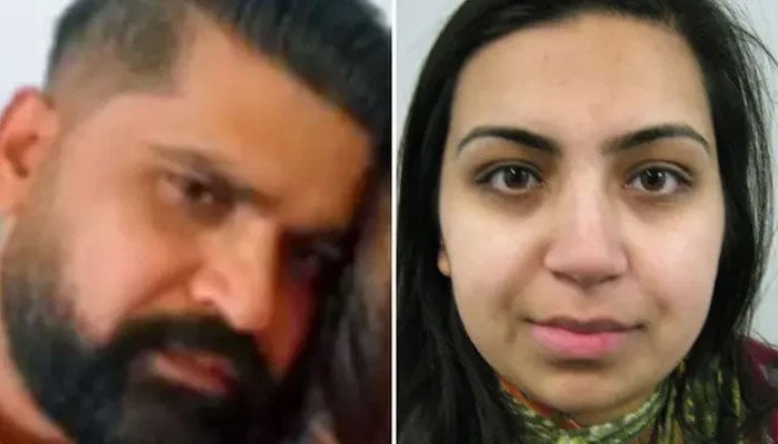 Irfan Sharif (L) and Beinash Batool (R) have been identified by the UK authorities for their involvement in the murder of a 10-year-old girl. —Surrey Police