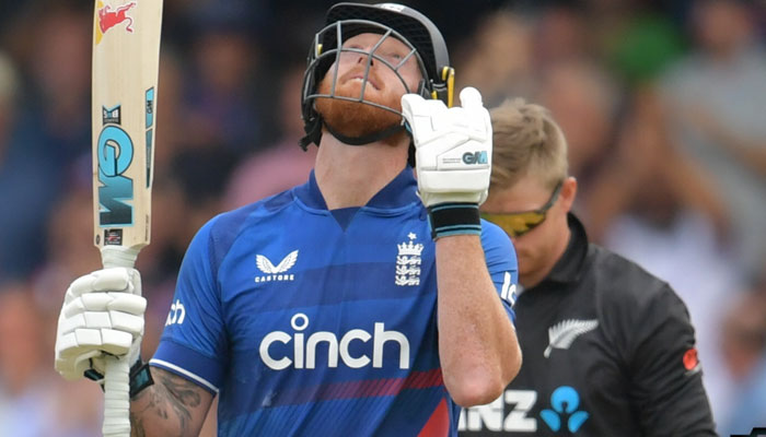 Ben Stokes smashes ODI record to guide England to victory over New Zealand. Twitter/K_AndrewsPhotos