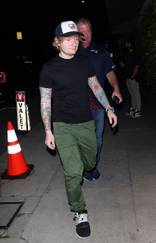 Ed Sheeran rocks casual look as he steps out in California