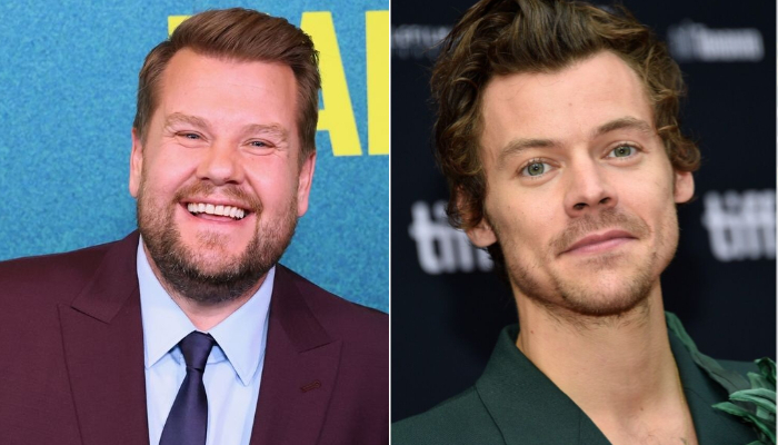 Harry Styles and James Corden take a London bike ride together