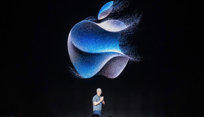 Tim Cook, chief executive officer of Apple Inc., speaks during a launch event for the new Apple iPhone 15 at Apple Park in Cupertino, California, on September 12, 2023. — AFP