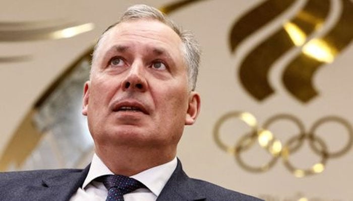 President of the Russian Olympic Committee Stanislav Pozdnyakov attends a state awards ceremony at the Committees headquarters in Moscow, Russia April 6, 2023.—Reuters