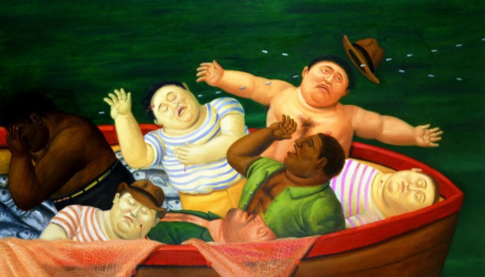 A painting by Colombian artist Fernando Botero.—Reuters