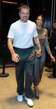 Matt Damon, Luciana Bozan turn heads with stylish appearance at NYFW