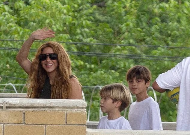 Shakira pays heartwarming visit to underprivileged school in her hometown with sons