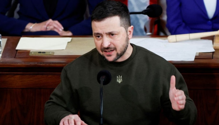 Ukraines President Volodymyr Zelensky addresses a joint meeting of the US Congress in the House Chamber of the US Capitol in Washington, U.S., December 21, 2022. — Reuters/File