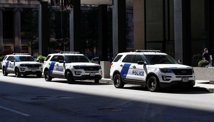 Chicago Police cars are seen outside the John C Kluczynski Federal Building in Chicago, Illinois, US. — Reuters/File