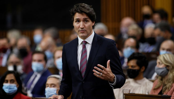 Canadas Prime Minister Justin Trudeau speaks at the House of Commons on Parliament Hill in Ottawa, Ontario, Canada November 22, 2021. — Reuters/File