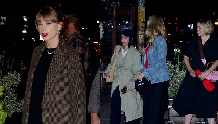 Taylor Swifts outings with A-list pals continue as she steps out with Greta Gerwig, Laura Dern and Zoe Kravitz