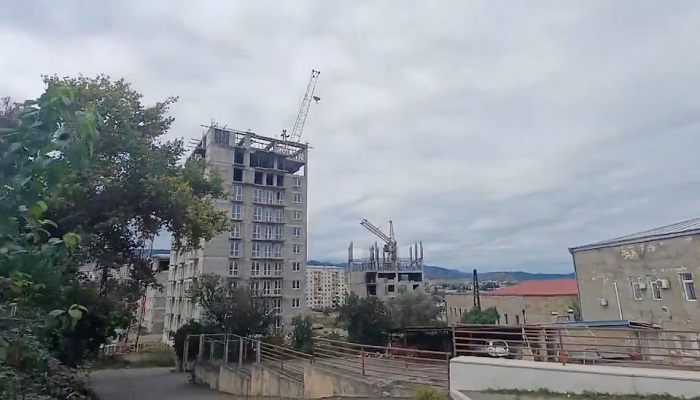 general view of Stepanakert, called Khankendi by Azerbaijan, in the Nagorno-Karabakh region as gunfire and explosions are heard there, September 19, 2023, in this screengrab obtained from a handout video.— Reuters