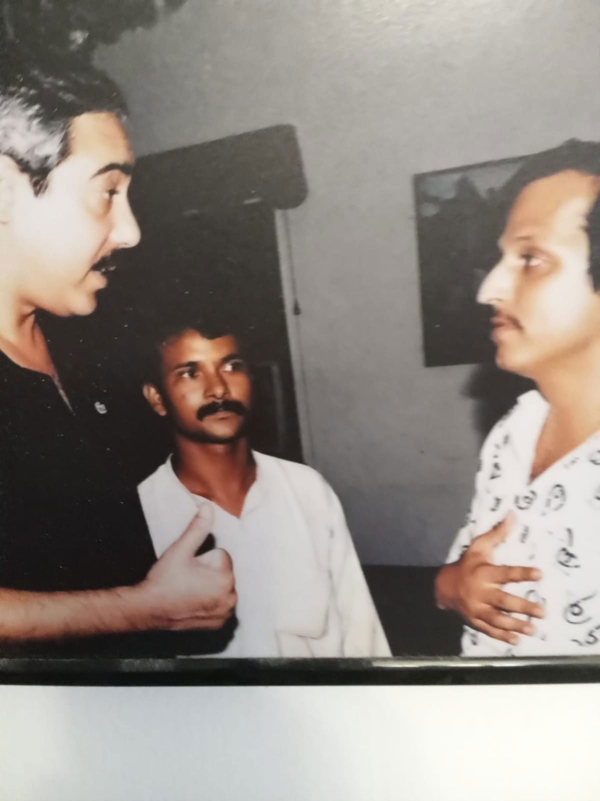 In a candid conversation Murtaza Bhutto (left) at his 70-Clifton residence. — Provided by author