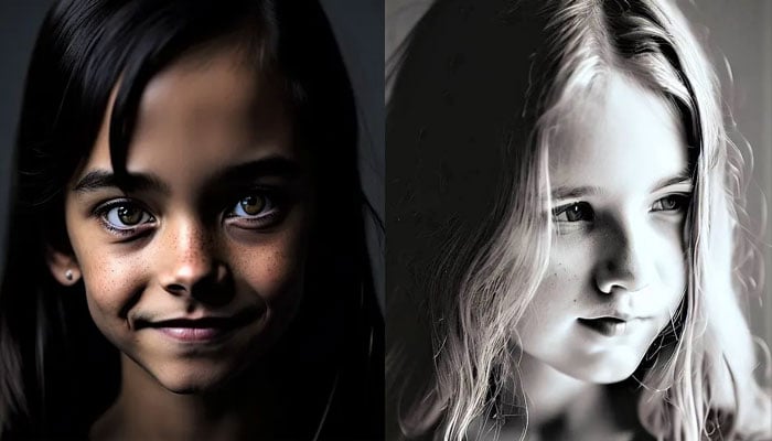 Representational images of minor girls generated using AI tools.—BingAI/LeonardoAI