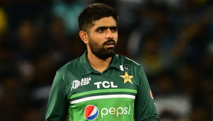 Pakistans captain Babar Azam reacts as he walks back to the pavilion after Sri Lankas victory by 2 wickets after the Asia Cup 2023 Super Four ODI match between Sri Lanka and Pakistan at the R Premadasa Stadium in Colombo. — AFP