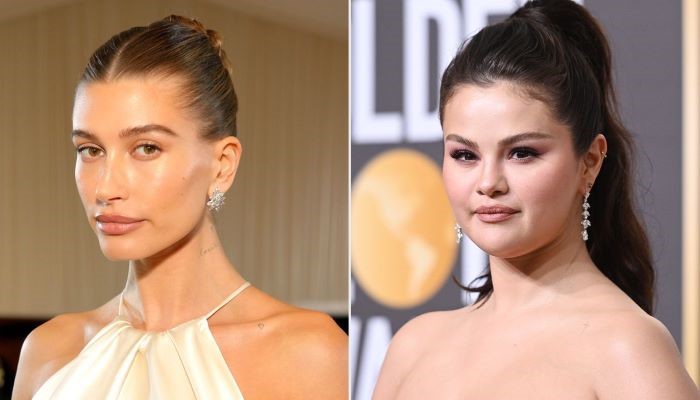 Selena Gomez and Hailey Biebers fashionable near miss at Paris afterparty