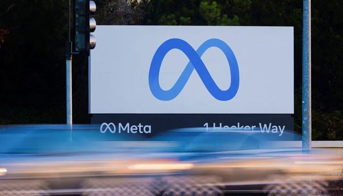 Morning commute traffic streams past the Meta sign outside the headquarters of Facebook parent company Meta Platforms Inc in Mountain View, California, US, November 9, 2022. — Reuters