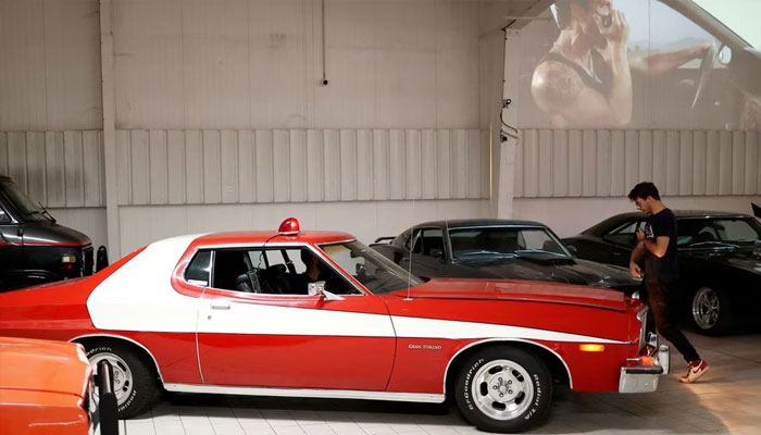 A view shows the Ford Gran Torino 76 replica car among legendary vehicles and car replicas from the world of cinema and television displayed at the Pop Central museum in Etrechy, near Paris, France, September 17, 2023. — Reuters