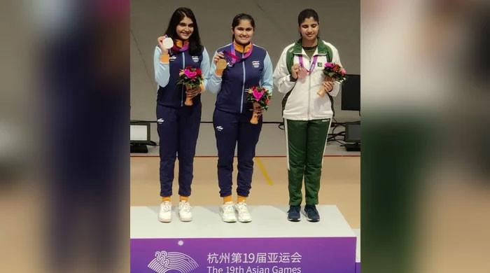 Pakistan’s Kishmala Talat bags bronze in Asian Games shooting competition