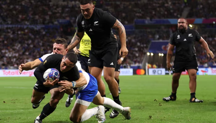 All Blacks crush Italy 96-17 for Rugby World Cup quarterfinal spot. The Telegraph