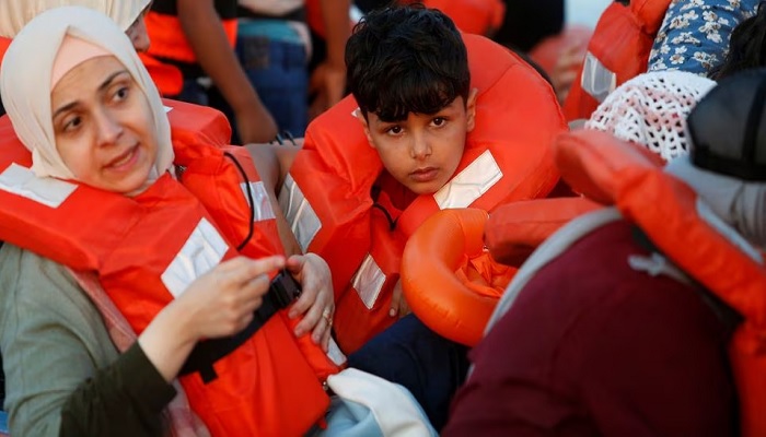 Migrants wait in a boat to be rescued by the crew of the German NGO migrant rescue ship Sea-Watch 3 in international waters off the coast of Libya, in the western Mediterranean Sea. — Reuters/File