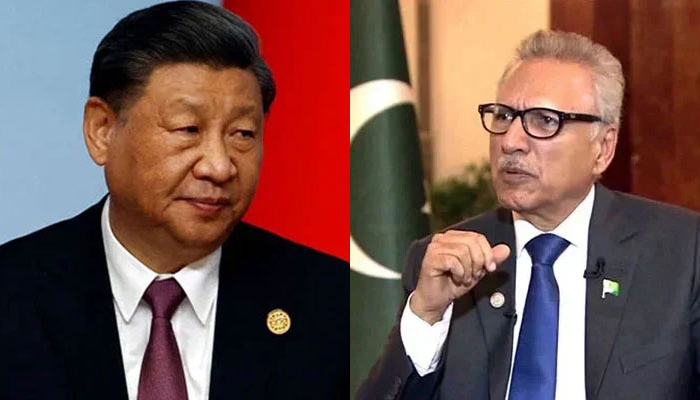 Chinese President Xi Jinping (left) and President of Pakistan Dr Arif Alvi. —Reuters/APP/File
