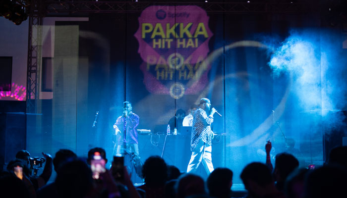 Artists are performing at the Pakka Hit Hai show. — Spotify
