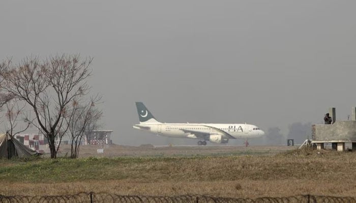 A Pakistan International Airlines (PIA) passenger plane prepares to take off from the Benazir International airport in Islamabad, Pakistan, February 9, 2016. — Reuters
