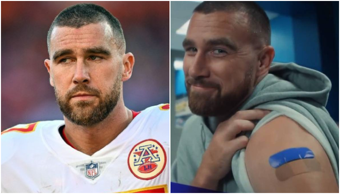 Taylor’s Swift’s new romance Travis Kelce has been given a new nickname after his collaboration with Pfizer