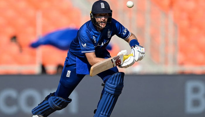 England’s Joe Root plays a shot during the 2023 ICC men’s cricket World Cup one-day international (ODI) match between England and New Zealand at the Narendra Modi Stadium in Ahmedabad on October 5, 2023. — AFP