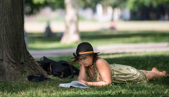 A person enjoys the hot weather at Trinity Bellwoods Park, in Toronto, 2016. The Canadian Press