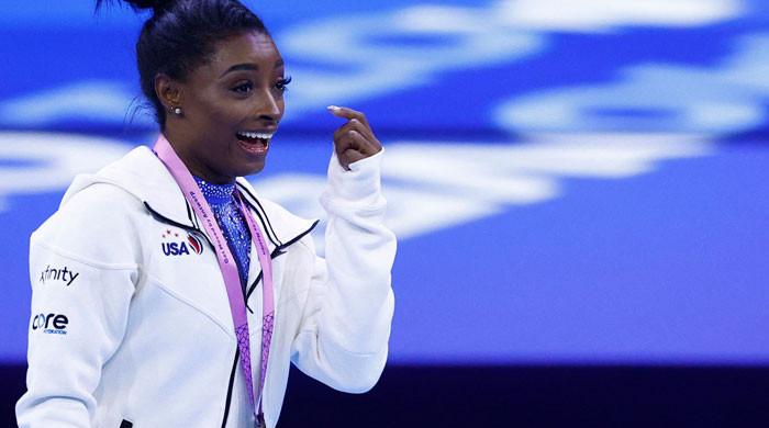 Simone Biles wins 6th all-around title at worlds to become most