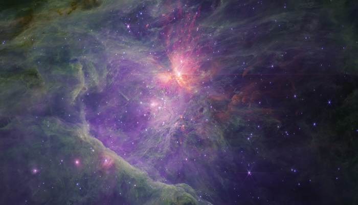 The image from the James Webb Telescope reveals the gas, dust and molecules with unprecedented sensitivity in infrared on October 2, 2023. — Nasa/Esa