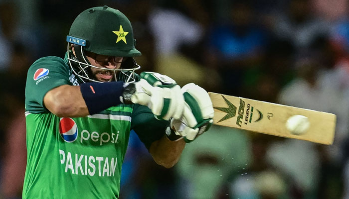 Pakistan´s Imam-ul-Haq plays a shot during the Asia Cup 2023 super four ODI cricket match between India and Pakistan at the R. Premadasa Stadium in Colombo on September 11, 2023. — AFP