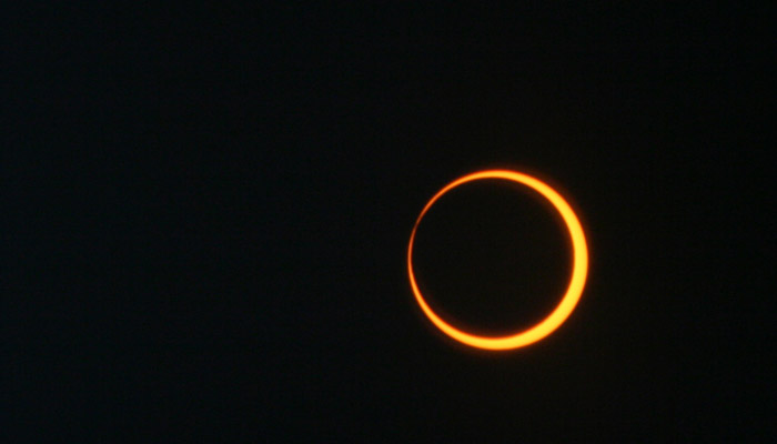 An annular “ring of fire” solar eclipse on May 20, 2012. — NASA